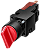 Interruptor Com Manípulo 16 Mm Redondo Plástico Preto 3 Posições De Comutação I<Gt/>O<Lt/>Ii Tecla Com Retorno Reinício Da Esquerda E Direita Ângulo De Comutação 2 X 50 Graus 1NA 1NA Interruptor Com Manípulo Sirius 3SB2 Para A 3SB2210-2EB01 Siemens - Imagem 1