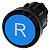 Frontal Botao Plas Mom Insc "R"22Mm Az 3SU1000-0AB50-0AR0 SIEMENS - Imagem 1