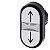 Front Botao Dupl Plas Seta Vert 22Mm Br 3SU1000-3AB66-0AN0 SIEMENS - Imagem 1