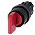 Interruptor De Chave O M R 22 Mm Redondo Plástico Número Do Fecho 73037 Vermelho Com 2 Chaves 3 Posições De Comutação I-O-Ii De Encaixe Ângulo De Comutação 2x45 10 30h/12h/13 30h Retirada Da Chave O Interruptor De Chave 3SU1000-4FL01-0AA0 Siemens - Imagem 1