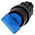 Interruptor De Chave O M R 22 Mm Redondo Plástico Número Do Fecho 73038 Azul Com 2 Chaves 2 Posições De Comutação O-I De Encaixe Ângulo De Comutação 90 10 30h/13 30h Retirada Da Chave O+I Interruptor De Chave Sirius Act 3SU1000-4GF11-0AA0 Siemens - Imagem 1