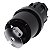 Front Comut Pla Chv Bks 2Pos Ret 3SU1000-5SF11-0AA0 SIEMENS - Imagem 1