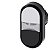 Front Botao Dupl Plas Ilu 22Mm Pt/Br 3SU1001-3AB61-0AA0 SIEMENS - Imagem 1
