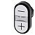Front Botao Dupl Plas Ilu Insc "/+" Br 3SU1001-3AB66-0AL0 SIEMENS - Imagem 1