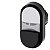 Front Botao Dupl Plas Ilu Sal Pt/Br 3SU1001-3BB61-0AA0 SIEMENS - Imagem 1