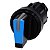 Front Comut Plas 3Pos Retdir/Momesq Az 3SU1002-2BP50-0AA0 SIEMENS - Imagem 1