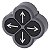 Front Botao Quad Anel Met 4Setas 22Mm Pt 3SU1030-3FB11-0AU0 SIEMENS - Imagem 1