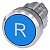 Frontal Botao Met Mom Insc "R"22Mm Az 3SU1050-0AB50-0AR0 SIEMENS - Imagem 1