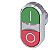 Front Botao Dupl Met Insc "I/O" Vd/Vm 3SU1050-3AB42-0AK0 SIEMENS - Imagem 1