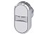 Front Botao Dupl Met 22Mm Br 3SU1050-3AB66-0AA0 SIEMENS - Imagem 1