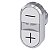 Front Botao Dupl Met Insc "/+" 22Mm Br 3SU1050-3AB66-0AL0 SIEMENS - Imagem 1