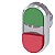 Front Botao Dupl Met Sal 22Mm Vd/Vm 3SU1050-3BB42-0AA0 SIEMENS - Imagem 1