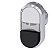 Front Botao Dupl Met Sal 22Mm Pt/Br 3SU1050-3BB61-0AA0 SIEMENS - Imagem 1