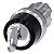 Interruptor De Chave Ronis 22 Mm Redondo Metal De Alto Brilho Número Do Fecho SB30 Com 2 Chaves 3 Posições De Comutação I<Gt/>O-Ii Tecla Com Retorno À Esquerda De Encaixe À Direita Ângulo De Comutação 2x45 10 30h/12h/13 30h 3SU1050-4BP61-0AA0 Siemens - Imagem 1
