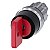 Interruptor De Chave O M R 22 Mm Redondo Metal De Alto Brilho Número Do Fecho 73037 Vermelho Com 2 Chaves 3 Posições De Comutação I-O-Ii De Encaixe Ângulo De Comutação 2x45 10 30h/12h/13 30h Retirada Da Chave I+O+Ii 3SU1050-4FL11-0AA0 Siemens - Imagem 1