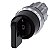 Interruptor De Chave O M R 22 Mm Redondo Metal De Alto Brilho Número Do Fecho 73034 Preto Com 2 Chaves 3 Posições De Comutação I-O-Ii De Encaixe Ângulo De Comutação 2x45 10 30h/12h/13 30h Retirada Da Chave O Interruptor De 3SU1050-4HL01-0AA0 Siemens - Imagem 1