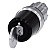 Front Comut Met Chv Bks 3Pos Rmvi Rete 3SU1050-5PN21-0AA0 SIEMENS - Imagem 1