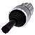 Comutador De Barras Cruzadas 22 Mm Redondo Metal De Alto Brilho Preto 2 Posições De Comutação Tecla Com Retorno Vertical Sem Travamento Mecânico Comutador De Coordenadas Sirius Act Para Tarefas De Navegação Simples Sob O 3SU1050-7AD88-0AA0 Siemens - Imagem 1