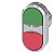 Front Botao Dupl Met Ilu 22Mm Vd/Vm 3SU1051-3AB42-0AA0 SIEMENS - Imagem 1