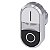 Front Botao Dupl Met Ilu Insc"I/O" Pt/Br 3SU1051-3AB61-0AK0 SIEMENS - Imagem 1