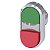 Front Botao Dupl Met Ilu Sal Vd/Vm 3SU1051-3BB42-0AA0 SIEMENS - Imagem 1
