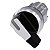 Interruptor Com Manípulo Iluminável 22 Mm Redondo Metal De Alto Brilho Branco Manípulo Comprimento 2 Posições De Comutação O<Lt/>I Tecla Com Retorno Ângulo De Comutação 45 10 30h/12h Interruptor Com Manípulo Sirius Act Para 3SU1052-2CC60-0AA0 Siemens - Imagem 1