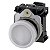 Indicador Luminoso 22 Mm Redonda Plástico Branco Lente Plano Com Suporte Módulo Led Com Led Integrado 230 V Ca Conexão De Mola Luz De Aviso Sirius Act Para A Sinalização De Estados De Comutação Ou Avarias Em Instalações Com 3SU1106-6AA60-3AA0 Siemens - Imagem 1