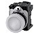 Indicador Luminoso 22 Mm Redondo Metal De Alto Brilho Branco Lente Plano Com Suporte Módulo Led Com Led Integrado 230 V Ca Conexão De Mola Luz De Aviso Sirius Act Para A Sinalização De Estados De Comutação Ou Avarias Em 3SU1156-6AA60-3AA0 Siemens - Imagem 1