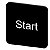 Placa De Designação Para Colar Em Carcaça Tamanho Da Etiqueta 22x22 Mm Placa Preta Inscrição Em Branco Com Inscrição Start Placa De Designação Para A Inscrição Dos Aparelhos De Comando E Comunicação Sirius Act Sob O Nome De 3SU1900-0AF16-0DT0 Siemens - Imagem 1