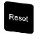 Placa De Designação Para Colar Em Carcaça Tamanho Da Etiqueta 22x22 Mm Placa Preta Inscrição Em Branco Com Inscrição Reset Placa De Designação Para A Inscrição Dos Aparelhos De Comando E Comunicação Sirius Act Sob O Nome De 3SU1900-0AF16-0DU0 Siemens - Imagem 1