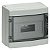 Simbox Universal Wp Distribuidor Mural Ap IP65 De 1 Fileira 12TE Sem Régua De Terminais Simbox Wp Alpha 8GB1 Para Aplicações Como Subdistribuidor Ou Distribuidor De Andar Na Instalação Predial Elétrica De Construções Residenciais E 8GB1371-2 Siemens - Imagem 1
