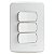 Conjunto 1 Interruptor Simples + 2 Interruptores Paralelos 10A 250V Pl/Br S3B62290 SCHNEIDER - Imagem 1