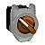 Illuminated Selector Switch Flush Mounted, Metal, Orange, Ø30, 2 Positions, Stay Put, 110...120 V Ac 1 No + 1 Nc XB4FK125G5 SCHNEIDER - Imagem 1