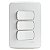 Conjunto 2 Interruptores Simples + 1 Interruptor Paralelo 10A 250V Pl/Br S3B62190 SCHNEIDER - Imagem 1