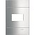 Placa 4X2 1 Posto Prata Artico PRM044216 SCHNEIDER - Imagem 1