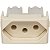 Modulo Tomada 2P+T 10A 250V 1M Mf PRM04722 SCHNEIDER - Imagem 1