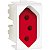 Modulo Tomada 2P+T 20A 250V Fundo Vermelho 1M Br PRM04741 SCHNEIDER - Imagem 1