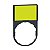 Porta Etiqueta 30X50Mm Branco Amarelo Sem Gravacao ZBY6102 SCHNEIDER - Imagem 1