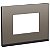 Placa+Suporte 4X2 3 Postos Class Gr / Grey Fenix Horizontal S73410388H9 SCHNEIDER - Imagem 1