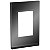 Placa+Suporte 4X2 3 Postos Class Gr / Dark Glass Vertical S734103819 SCHNEIDER - Imagem 1