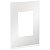 Placa+Suporte 4X2 3 Postos Class Br / White Glass Vertical S734103809 SCHNEIDER - Imagem 1