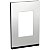 Placa+Suporte 4X2 3 Postos Class Gr / Aluminium Metal Vertical S734103849 SCHNEIDER - Imagem 1