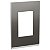 Placa+Suporte 4X2 3 Postos Class Al / Grey Metal Vertical S734103859 SCHNEIDER - Imagem 1