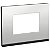 Placa+Suporte 4X2 3 Postos Class Gr / Aluminium Metal Horizontal S73410384H9 SCHNEIDER - Imagem 1