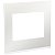 Placa+Suporte 4X4 6 Postos Class Br / White Glass S734203809 SCHNEIDER - Imagem 1