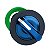 Flush Mounted Blue Illuminated Selector Switch Head 2 Pos Stay Put ZB5FK1263 SCHNEIDER - Imagem 1