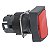 Cabecote Para Botao 16Mm Plastico Retangular Vermelho ZB6DA4 SCHNEIDER - Imagem 1