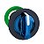 Flush Mounted Blue Illuminated Selector Switch Head 3 Pos Return Center ZB5FK1563 APC - Imagem 1