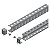 Perfil De Montagem 40Mm P/ Painel 800Mm Cj. 2 Pcs NSYSUCR4080 APC - Imagem 1