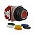 Botao 30Mm Plastico A Impulsao 1Nf Multi Cor 9001SKR1UH6 SCHNEIDER - Imagem 1